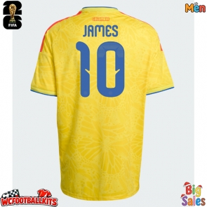Colombia James Rodriguez #10 Replica Home Stadium Shirt World Cup 2026 Short Sleeve